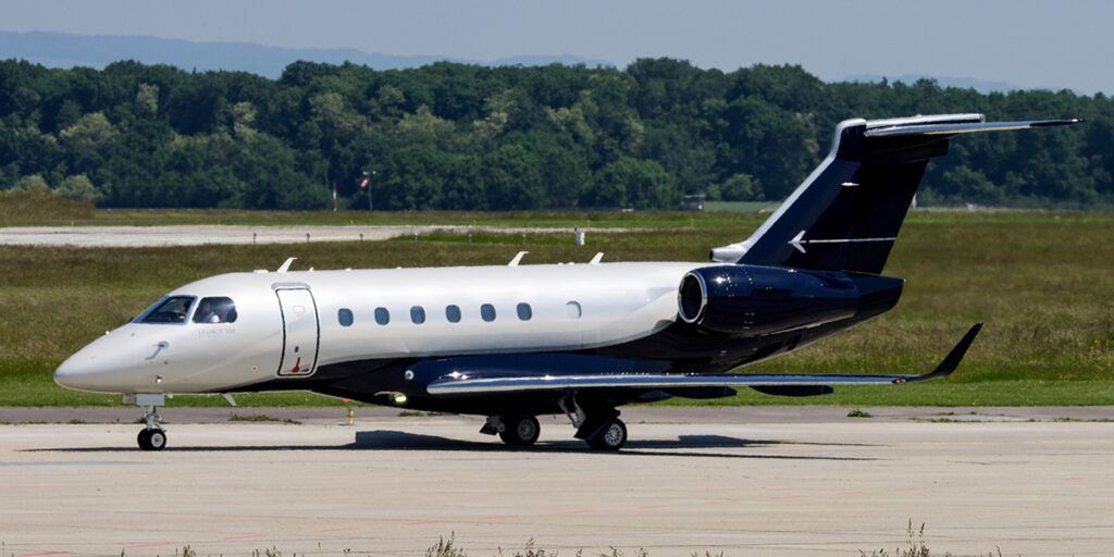 Exterior of Legacy 500 jet – executive travel solution